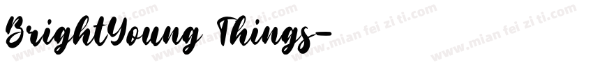 BrightYoung Things字体转换